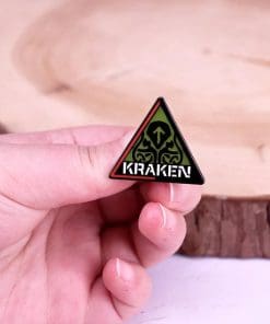 Alternative view of Ukrainian Military 'Kraken Regiment' Enamel Pin