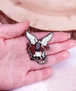 Alternative view of Archangel 'Saint Michael' Enamel Pin