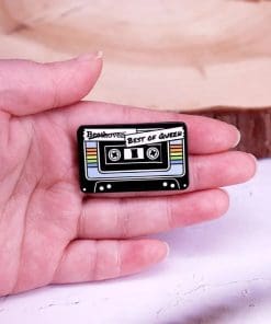 Alternative view of Cassette Tape 'Best of Queen' Enamel Pin