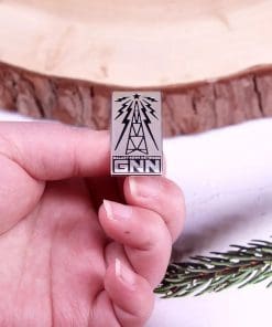 Alternative view of Fallout 'Galaxy-News-Network' Enamel Pin