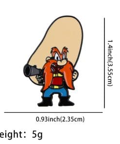 L00ney Tunes 'Yosemite Sam Pistol Gun' Enamel Pin - Image 4
