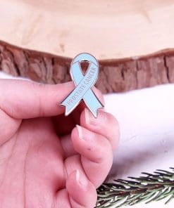Alternative view of Blue Ribbon 'Prostate Cancer Awareness' Enamel Pin