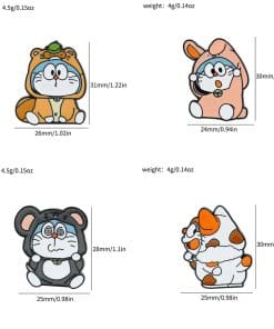 Alternative view of Doraemon 'Bunny Onesie' Enamel Pin