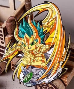 Knights of the Dragon 'Saint Seiya x Pikachu' Enamel Pin - Image 5