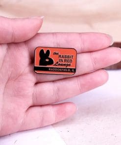 Alternative view of Halloween 'Michael Myers | The Rabbit in Red Lounge' Enamel Pin