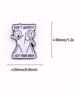 Funny Sarcasm 'Don't Worry I Got Your Back' Enamel Pin - Image 4