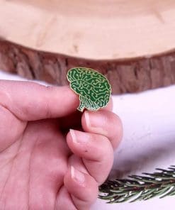 Alternative view of Anatomy 'Digital Brain' Enamel Pin