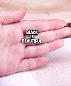 Alternative view of Self Love 'Black Is Beautiful' Enamel Pin