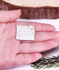 Alternative view of Colleen Hoover 'If You Only Shine Light on Your Flaws, All Your Perfects Will Dim' Enamel Pin