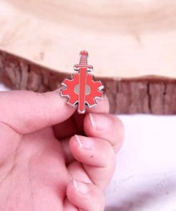 Alternative view of Fallout 'Brotherhood Outcast' Enamel Pin
