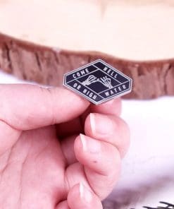 Alternative view of Inspirational 'Come Hell or High Water' Enamel Pin