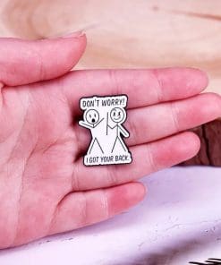 Funny Sarcasm 'Don't Worry I Got Your Back' Enamel Pin - Image 3