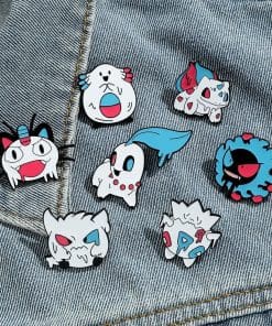 Alternative view of Pokemon 'Bulbasaur | Ghost Face' Enamel Pin