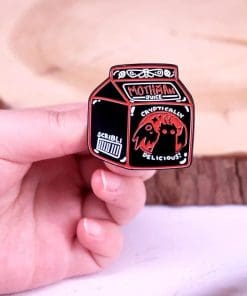 Mothman 'Juice | Cryptically Delicious' Enamel Pin - Image 3