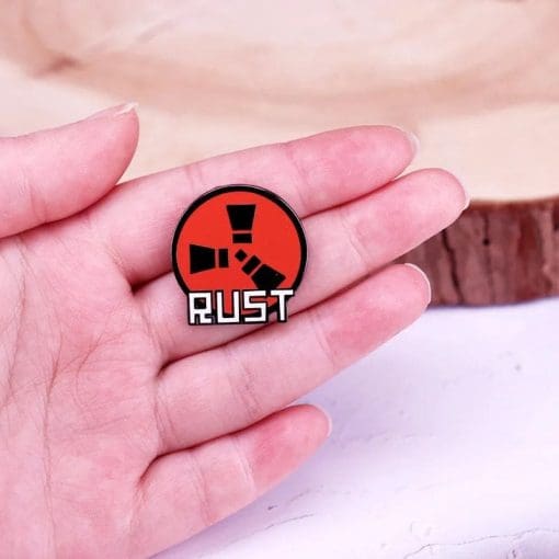 Survival Game ‘Rust’ Enamel Pin – Distinct Pins