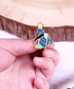 Alternative view of Mothman 'Lamp Dance' Enamel Pin