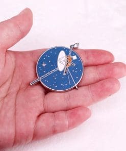 Alternative view of Voyager 'Space Probe' Enamel Pin