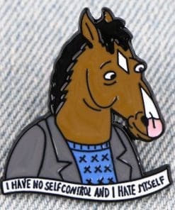 BoJack Horseman 'No self Control and I Hate Myself' Enamel Pin - Image 3