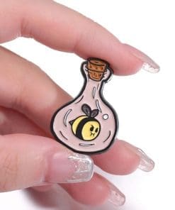Alternative view of Bee 'Potion Bottle' Enamel Pin