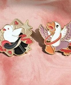 Alternative view of Magical Hat 'White Dove' Enamel Pin