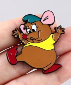 Alternative view of Cinderella ‘Playful Gus Gus’ Enamel Pin