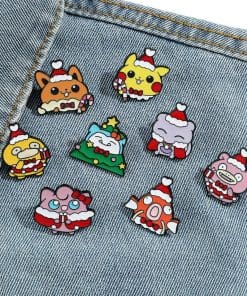 Alternative view of Pokemon 'Pikachu Christmas' Enamel Pin