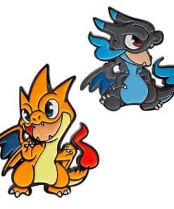 Alternative view of Pokemon 'Mega Charizard X | Chibi' Enamel Pin