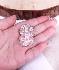 Alternative view of Golden Years 'Cherry Blossoms' Enamel Pin
