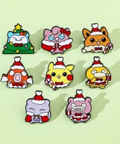 Alternative view of Pokemon 'Magikarp Christmas' Enamel Pin