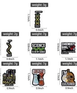 Molecules 'I'm Cultured' Enamel Pin - Image 4