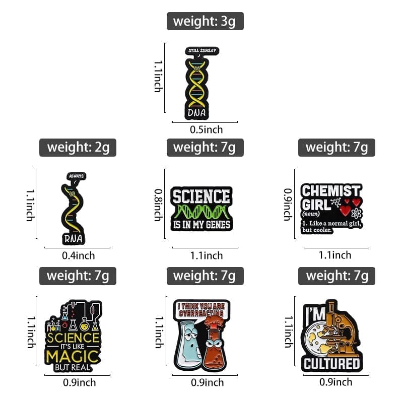 Molecules 'I'm Cultured' Enamel Pin - Image 4