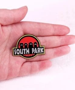 Alternative view of South Park 'Jurassic Park Meme' Enamel Pin