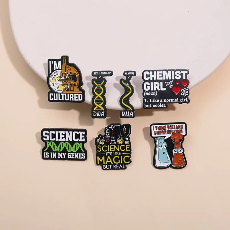 Molecules 'I'm Cultured' Enamel Pin - Image 3