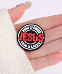 Alternative view of Jesus 'King of Kings | Lord of Lords' Enamel Pin