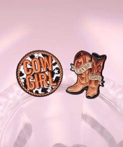 Alternative view of Cowgirl Rope Enamel Pin