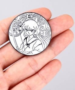 Alternative view of Inuyasha 'Kikyo Comic' Enamel Pin