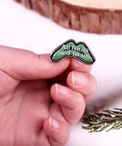 Alternative view of Hikers Pun 'All Trails Lied to Us' Enamel Pin