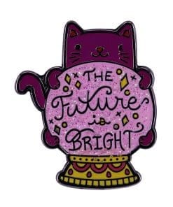 Crystal Ball 'The Future Is Bright' Enamel Pin