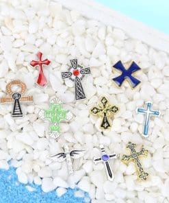Christian Cross 'Red Crusader' Enamel Pin - Image 4