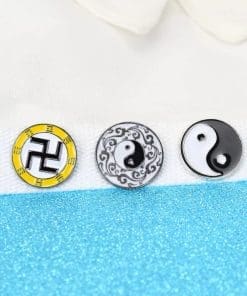 Alternative view of Taoism 'Tai Chi | Flowing Energy' Enamel Pin