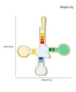 Scientific Chemical 'Biochemistry' Enamel Pin - Image 5