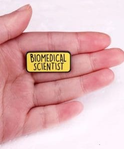 Alternative view of Science 'Biomedical Scientist' Enamel Pin