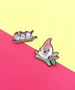 Alternative view of White Owl 'Book Reader' Enamel Pin