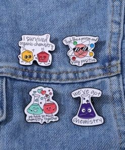 Alternative view of Boiling Chemical 'We've Got Chemistry' Enamel Pin