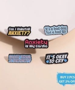 Alternative view of Its A Bad Day Not A Bad Life Enamel Pin