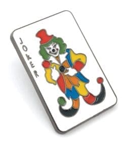 Alternative view of Poker Card 'Joker Card' Enamel Pin