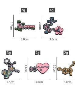 Science 'Molecular | HO NH2' Enamel Pin - Image 4
