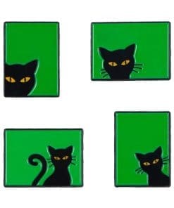 Green Screen 'Black Cat' Enamel Pin