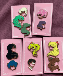 Alternative view of Sailor Moon 'Sailor Mercury | Hollow Side' Enamel Pin