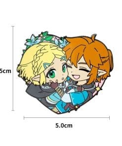 The Legend of Zelda ‘ Breath of the Wild | Link and Princess’ Enamel Pin - Image 4